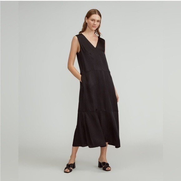 womens black tank dress PinkBlush Black Draped Maternity/Nursing Maxi Dress